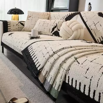 Современный бархатный чехол для дивана, съемные чехлы для дивана для гостиной, подкладка для дивана для детей, домашних животных, нескользящие чехлы для дивана, защита для мебели 70x70