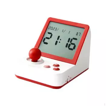 Современный будильник со светодиодным экраном для декора спальни белый