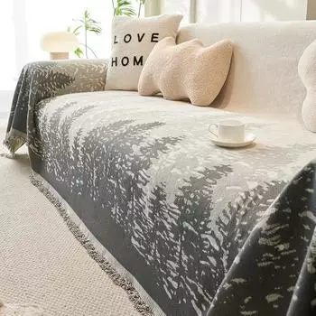 Современный чехол для дивана из шенилла, полотенце на весь сезон, универсальный простой дизайн, устойчивый к царапинам от кошек, чехлы для дивана, одеяла для домашнего декора 70x70