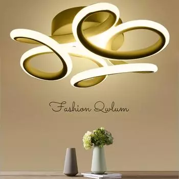 Современный цветочный светодиодный потолочный светильник, скандинавское домашнее освещение, 12 Вт, лампа для скрытого монтажа для спальни, гостиной, коридора, потолочный светильник