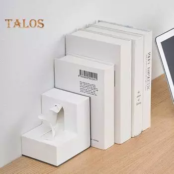 Современный держатель для салфеток для лица, двухсторонний, удобный в использовании, коробка-диспенсер для салфеток, украшение для рабочего стола серый белый