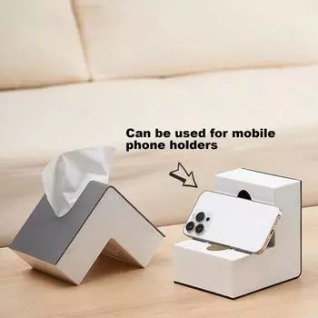 Современный держатель для салфеток для лица Yousheng, двухсторонний, удобный в использовании, коробка-диспенсер для салфеток, украшение для рабочего стола