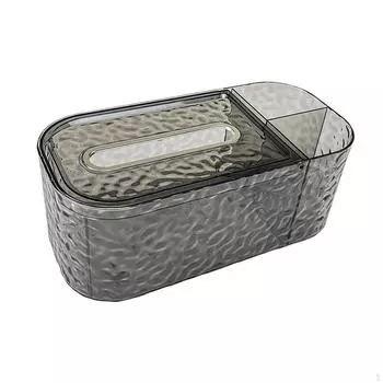 Современный держатель коробки для салфеток с гибкой системой поддержки для организации дома и офиса gray plating