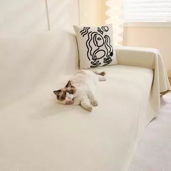 Современный диван-одеяло, чехол из детского бархата, универсальный, пыленепроницаемый, устойчивый к царапинам от кошек, тканевый чехол для дивана, домашний декор 180x150cm