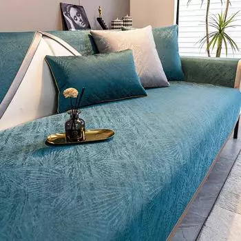 Современный диванный коврик из синели, жаккардовый пылезащитный противоскользящий толстый коврик для спинки, полотенце для кожи, украшение для дома, подушка для гостиной 70x70cm 1pcs