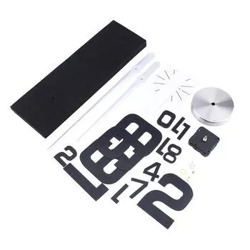 Современный DIY большой настенный комплект часов 3D зеркальная поверхность наклейка для домашнего офиса