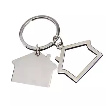 Современный дом, домашний брелок, брелок для ключей, металлический рождественский подарок, подарок