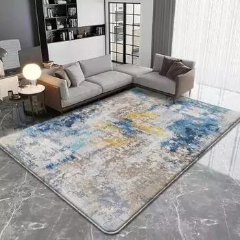 Современный фланелевый ковер для пола, противоскользящий, пригодный для машинной стирки, коврик для дома, кухни, гостиной, спальни, декоративный напольный коврик 40X60cm-16x24in