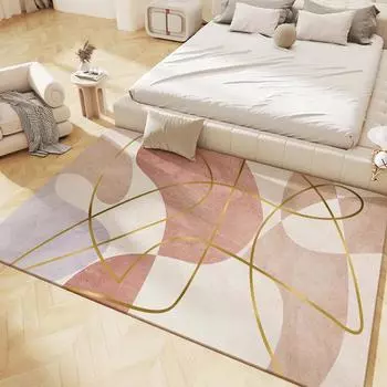 Современный геометрический ковер, противоскользящий фланелевый ковер для дома, гостиной, кухни, спальни, всесезонный, машинная стирка, входной коврик 40X60cm-16x24in