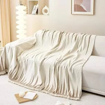 Современный и простой чехол для дивана из арктической фланели, новый утолщенный, сохраняющий тепло и нескользящий, для украшения гостиной, подушка для дивана 180x150