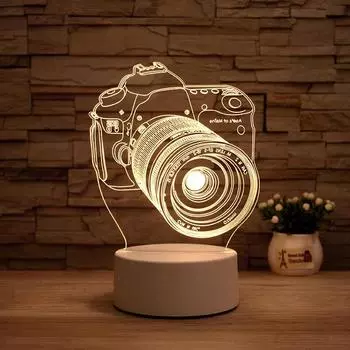 Современный индивидуальный светодиодный 3D мультфильм USB батарея акриловая доска настроение Rgb теплый свет аниме ночник Bts стол 3