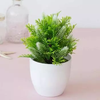 Современный искусственный бонсай, гибкий, устойчивый к ультрафиолетовому излучению, декоративный жёлтый