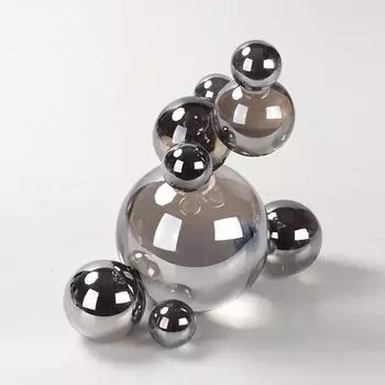 Современный итальянский свет роскошь креативные геометрические кристалл молекулы сложенные сферические орнаменты модель комнаты отель мягкие украшения Molecular spherical accumulation