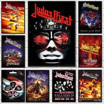Современный Judas Priest-плакат «Защитники веры», настенное искусство, холст, постеры, украшение, художественный постер, подарок, семейная картина для спальни 21x30cm No Framed