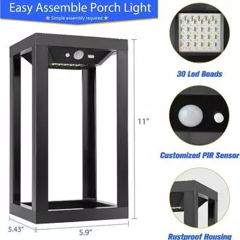 Современный китайский уличный водонепроницаемый IP65 вилла дворовый светильник ретро уличный балкон вход коридор коридор наружный настенный светильник Bicolor