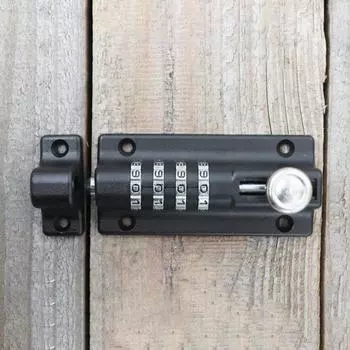 Современный кодовый замок для дверных болтов, высокопрочный противоударный замок, который нелегко потерять, простой кодовый замок для раздвижных дверей, дом чёрный