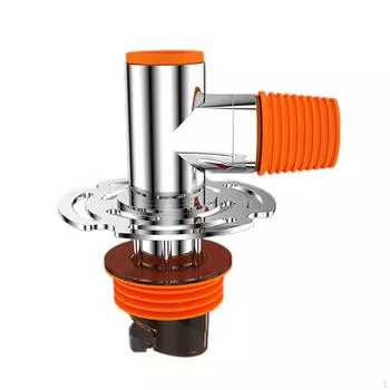 Современный комплект для слива из нержавеющей стали для душа серебряный