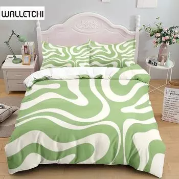 Современный комплект постельного белья с абстрактным рисунком «Жидкий вихрь» King Queen Double Full Twin Single Size EU single(135x200cm)