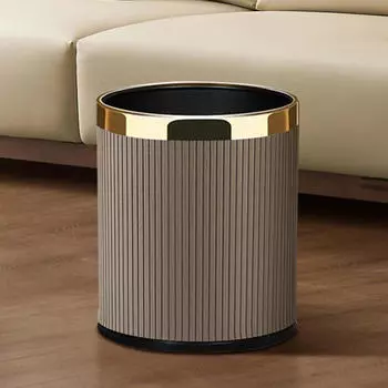 Современный контейнер для отходов для организации дома и офиса серый