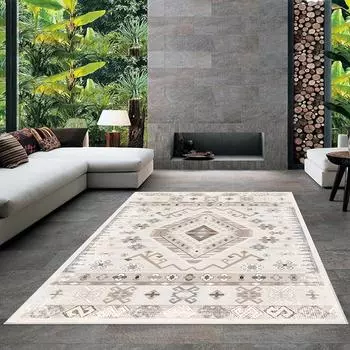 Современный ковер для гостиной с нескользящим основанием, который необходимо распечатать с помощью цветной цифровой печати с рисунком.