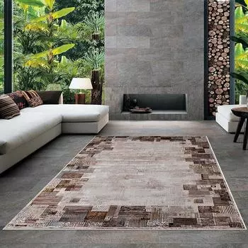 Современный ковер для гостиной с нескользящим основанием, который необходимо распечатать с помощью цветной цифровой печати с рисунком.