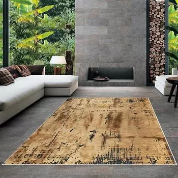 Современный ковер для гостиной с нескользящим основанием, который необходимо распечатать с помощью цветной цифровой печати с рисунком.