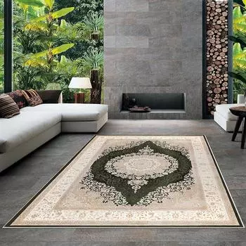 Современный ковер для гостиной с нескользящим основанием, который необходимо распечатать с помощью цветной цифровой печати с рисунком.