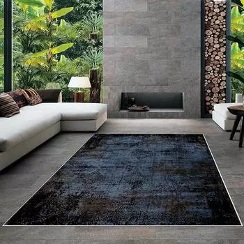 Современный ковер для гостиной с нескользящим основанием, который необходимо распечатать с помощью цветной цифровой печати с рисунком.