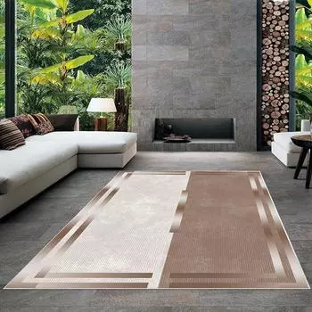 Современный ковер для гостиной с нескользящим основанием, который необходимо распечатать с помощью цветной цифровой печати с рисунком.