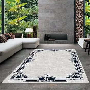 Современный ковер для гостиной с нескользящим основанием, который необходимо распечатать с помощью цветной цифровой печати с рисунком.