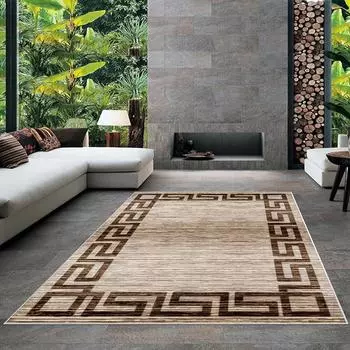 Современный ковер для гостиной с нескользящим основанием, который необходимо распечатать с помощью цветной цифровой печати с рисунком.