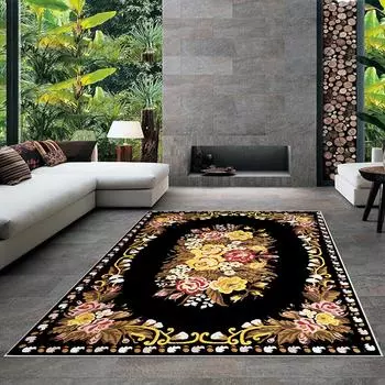 Современный ковер для гостиной с нескользящим основанием, который необходимо распечатать с помощью цветной цифровой печати с рисунком.