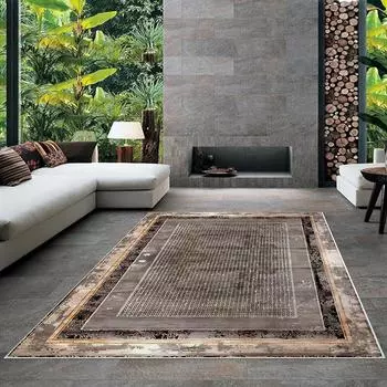 Современный ковер для гостиной с нескользящим основанием, который необходимо распечатать с помощью цветной цифровой печати с рисунком.