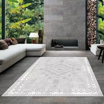 Современный ковер для гостиной с нескользящим основанием, который необходимо распечатать с помощью цветной цифровой печати с рисунком.