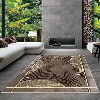 Современный ковер для гостиной с нескользящим основанием, который необходимо распечатать с помощью цветной цифровой печати с рисунком.