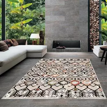 Современный ковер для гостиной с нескользящим основанием, который необходимо распечатать с помощью цветной цифровой печати с рисунком.