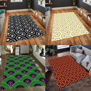 Современный ковер с геометрическим принтом, ковер Shining Honey, большой ковер для гостиной, спальни, декоративный ковер, нескользящий моющийся напольный коврик 40X60cm-16x24in