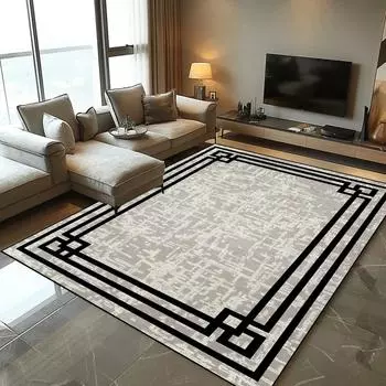 Современный ковер в скандинавском стиле для гостиной, короткий плюшевый напольный коврик для гостиной, украшение для спальни, большой ковер, моющиеся нескользящие ковры 60x90cm door mat
