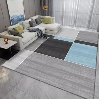 Современный красный ковер для спальни и гостиной: Стильный коврик для дивана, журнального столика или прикроватной тумбочки 80x120 cm