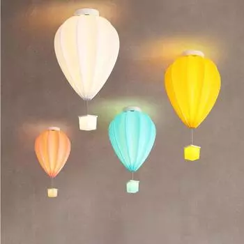 Современный красочный потолочный светильник в виде воздушного шара для мальчика и девочки, подарок для спальни, современный роскошный светодиодный декоративный светильник, внутреннее освещение changeable розовый