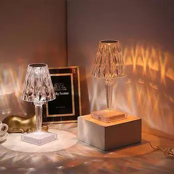 Современный креативный ночник в скандинавском стиле, роскошный хрустальный декор, настольный светильник, барный стол, кабинет, спальня, персонализированный светодиодный светильник для маленькой книги