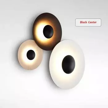 Современный круглый настенный светильник для гостиной, прикроватный светодиодный светильник для спальни, лофта, скандинавского дизайна в стиле Лаоса, домашнего декора, ночное освещение warm white 3000K