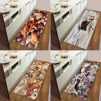 Современный кухонный коврик для двери, ковер для спальни, нескользящий пол, коридор, длинный ковер, прикроватный коврик для гостиной 50x80cm