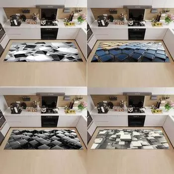 Современный кухонный коврик для входной двери, коврик для спальни, гостиной, ковер для дома, коридора, ванной комнаты, нескользящий пол 50x80cm