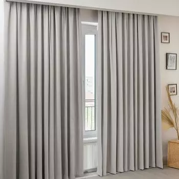 Современный Льняной Фон Занавес Серый Занавес Зонт