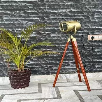 Современный латунный студийный прожекторный напольный светильник ручной работы морской штатив точечный светильник дизайн лампа E 27 Light Home Dcor