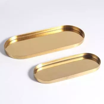 Современный легкий роскошный поднос, высококачественный овальный поднос для ароматерапии, модель для хранения ключей, украшения для спальни и комнаты