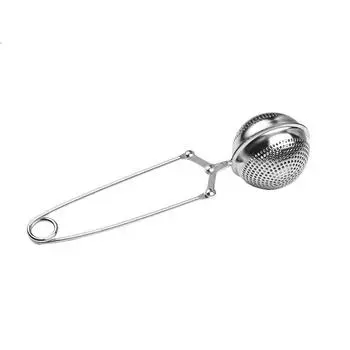 Современный минималистичный чайный шарик из нержавеющей стали с проволочной ручкой