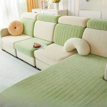 Современный минималистичный чехол для дивана из синели, однотонный пылезащитный чехол для дивана, эластичный нескользящий универсальный чехол для дивана Four Seasons 50-70cm*50-70cm