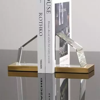 Современный минималистский американский стиль домашний кабинет офис книжный шкаф книжная полка подставка для книг подставка для книг хрустальные декоративные украшения